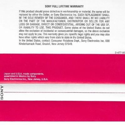 Cassette Inserts (Blank)