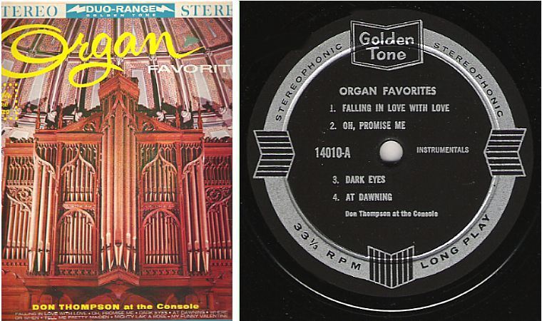 Thompson, Don / Organ Favorites (1960's) / Golden Tone 14010