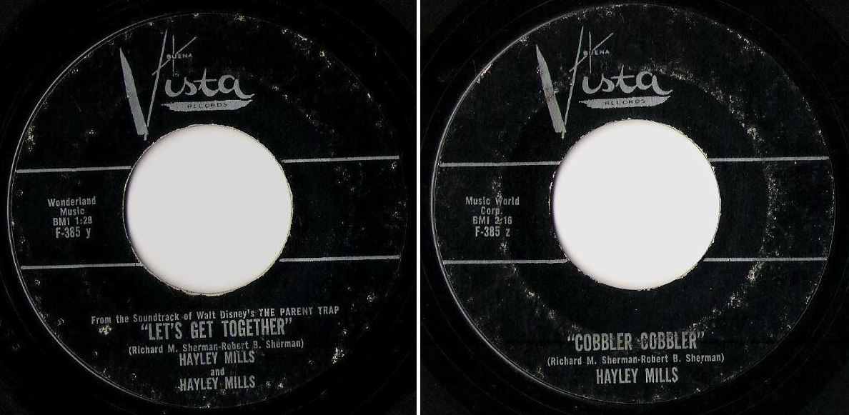 Mills, Hayley / Let&#39;s Get Together (1961) / Buena Vista F-385 (Single, 7&quot; Vinyl)