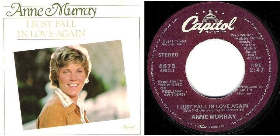 Murray, Anne / I Just Fall in Love Again (1979) / Capitol 4675 (Single, 7&quot; Vinyl)