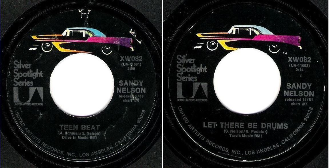 Nelson, Sandy / Teen Beat (1973) / United Artists XW082 (Single, 7" Vinyl)