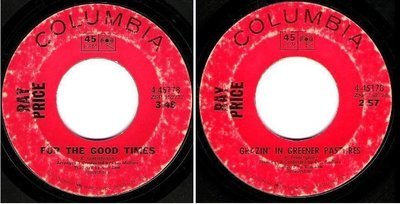 Price, Ray / For the Good Times (1970) / Columbia 4-45178 (Single, 7&quot; Vinyl)