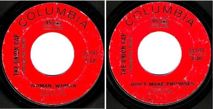 Puckett, Gary (+ The Union Gap) / Woman, Woman (1967) / Columbia 4-44297 (Single, 7" Vinyl)