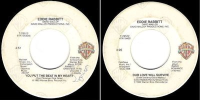Rabbitt, Eddie / You Put the Beat In My Heart (1983) / Warner Bros. 7-29512 (Single, 7&quot; Vinyl)
