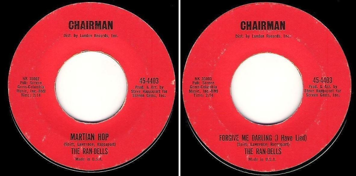 Ran-Dells, The / Martian Hop (1963) / Chairman 45-4403 (Single, 7&quot; Vinyl)