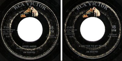 Reeves, Jim / A Letter to My Heart (1962) / RCA Victor 47-8019 (Single)