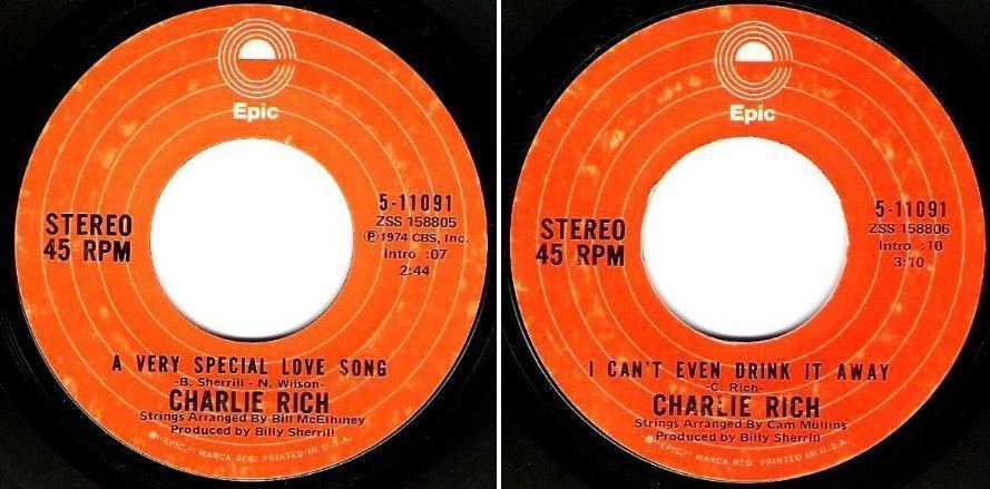 Rich, Charlie / A Very Special Love Song (1974) / Epic 5-11091 (Single, 7&quot; Vinyl)