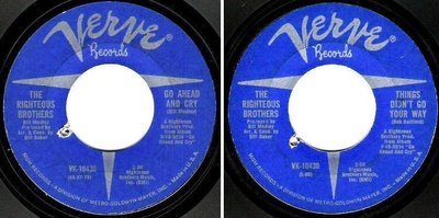 Righteous Brothers, The / Go Ahead and Cry (1966) / Verve VK-10430 (Single, 7&quot; Vinyl)