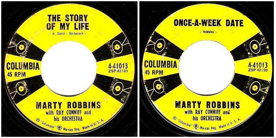 Robbins, Marty / The Story of My Life (1957) / Columbia 4-41013 (Single, 7&quot; Vinyl)