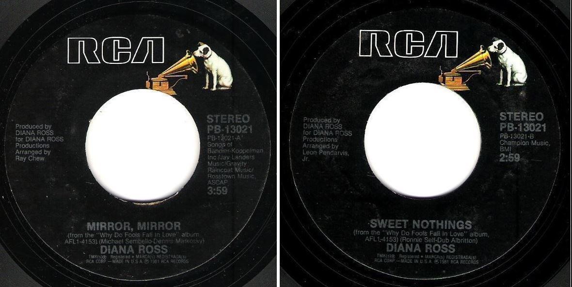 Ross, Diana / Mirror, Mirror (1981) / RCA PB-13021 (Single, 7&quot; Vinyl)