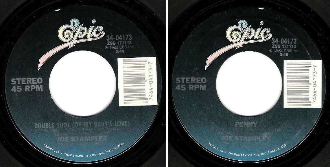 Stampley, Joe / Double Shot (of My Baby&#39;s Love) (1983) / Epic 34-04173 (Single, 7&quot; Vinyl)