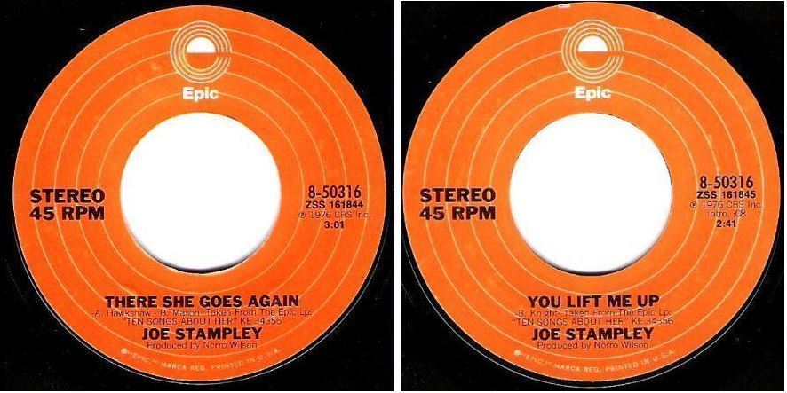 Stampley, Joe / There She Goes Again (1976) / Epic 8-50316 (Single, 7&quot; Vinyl)