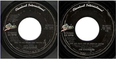 Steinman, Jim / Rock and Roll Dreams Come Through (1981) / Cleveland International-Epic 19-02111 (Single, 7" Vinyl)