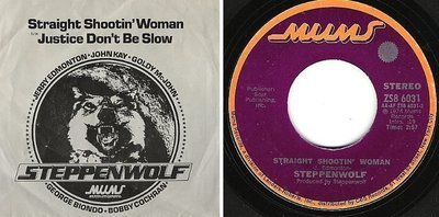Steppenwolf / Straight Shootin&#39; Woman (1974) / Mums ZS8-6031 (Single, 7&quot; Vinyl)