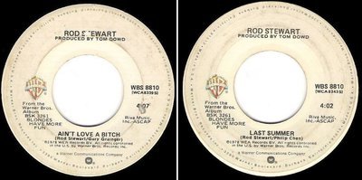 Stewart, Rod / Ain&#39;t Love a Bitch (1979) / Warner Bros. WBS-8810 (Single, 7&quot; Vinyl)