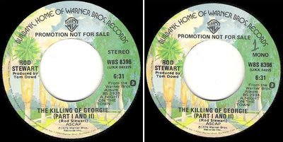 Stewart, Rod / The Killing of Georgie (1977) / Warner Bros. WBS-8396 (Single, 7&quot; Vinyl) / Promo