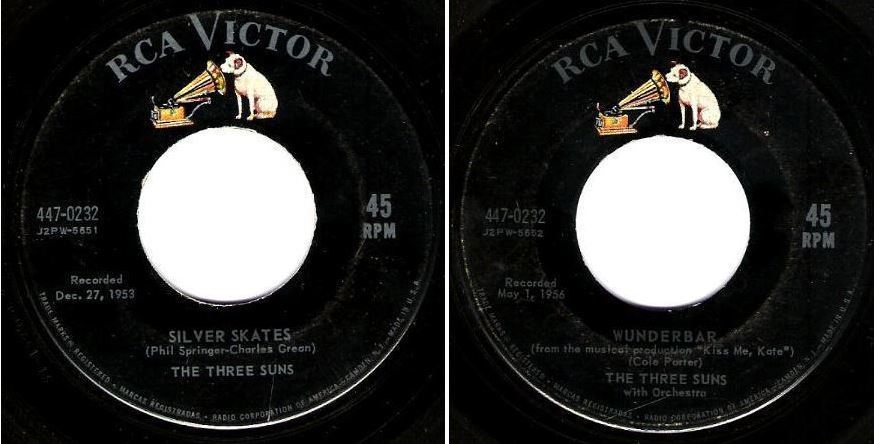 Three Suns, The / Silver Skates (1950&#39;s) / RCA Victor 447-0232 (Single, 7&quot; Vinyl)