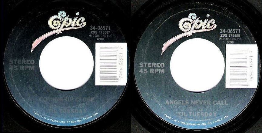 Til Tuesday / Coming Up Close (1986) / Epic 34-06571 (Single, 7&quot; Vinyl)