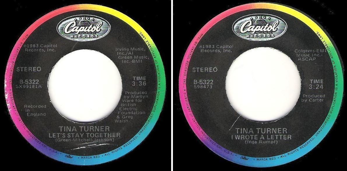 Turner, Tina / Let&#39;s Stay Together (1983) / Capitol B-5322 (Single, 7&quot; Vinyl)
