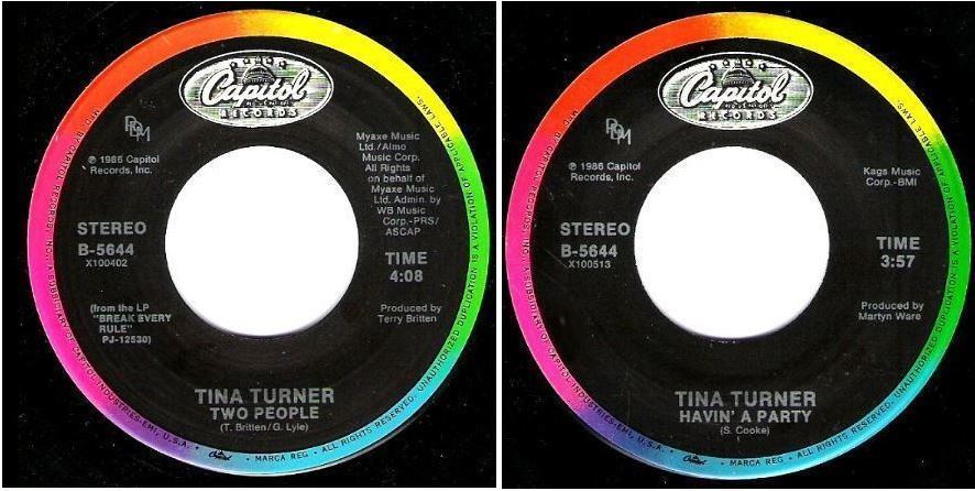 Turner, Tina / Two People (1986) / Capitol B-5644 (Single, 7&quot; Vinyl)