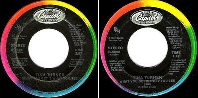 Turner, Tina / What You Get Is What You See (1987) / Capitol B-5668 (Single, 7&quot; Vinyl)