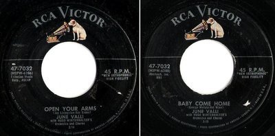 Valli, June / Open Your Arms (1957) / RCA Victor 47-7032 (Single, 7&quot; Vinyl)