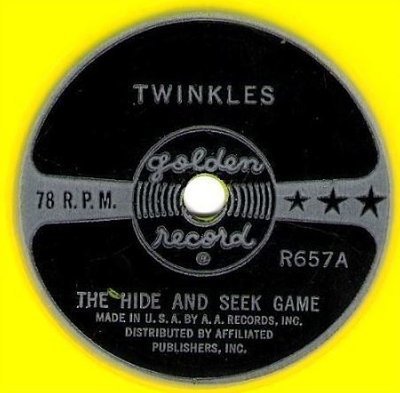 Twinkles / The Hide and Seek Game (1960) / Golden R-657 (Single, 6" Yellow Vinyl)