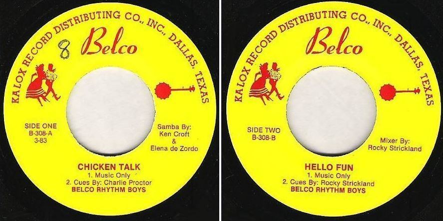 Belco Rhythm Boys / Chicken Talk / Belco B-308 (EP, 7" Vinyl)
