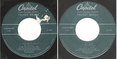 Gleason, Jackie / Velvet Brass (1957) / Capitol 4-859 (EP, 7&quot; Vinyl)