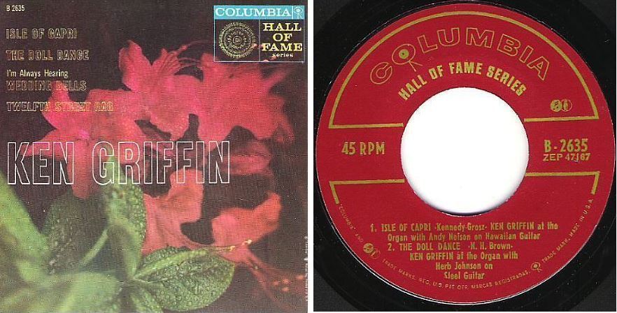 Griffin, Ken / Anniversary Songs (1957) / Columbia B-2635 (EP, 7" Vinyl)