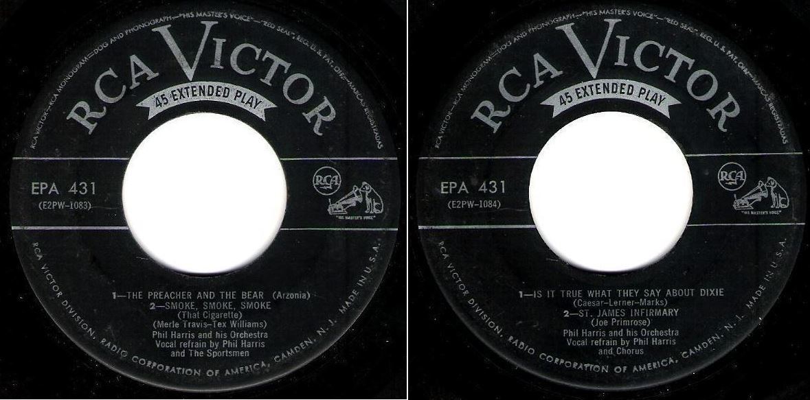 Harris, Phil / The Preacher and the Bear (1952) / RCA Victor EPA-431 (EP, 7" Vinyl)