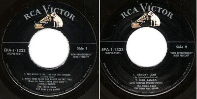 Three Suns, The / Midnight For Two - Volume 1 (1957) / RCA Victor EPA-1-1333 (EP, 7&quot; Vinyl)