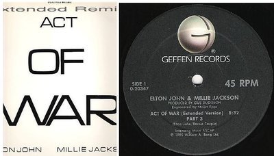 John, Elton (+ Millie Jackson) / Act of War (Extended Version) Part 3 (1985) / Geffen 0-20347