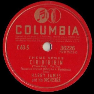James, Harry / Ciribiribin (1941) / Columbia 36226 (Single, 10&quot; Shellac)