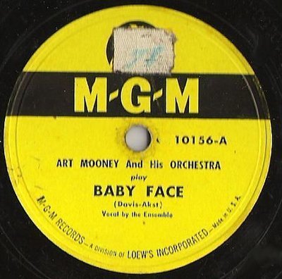Mooney, Art / Baby Face (1948) / MGM 10156 (Single, 10&quot; Shellac)