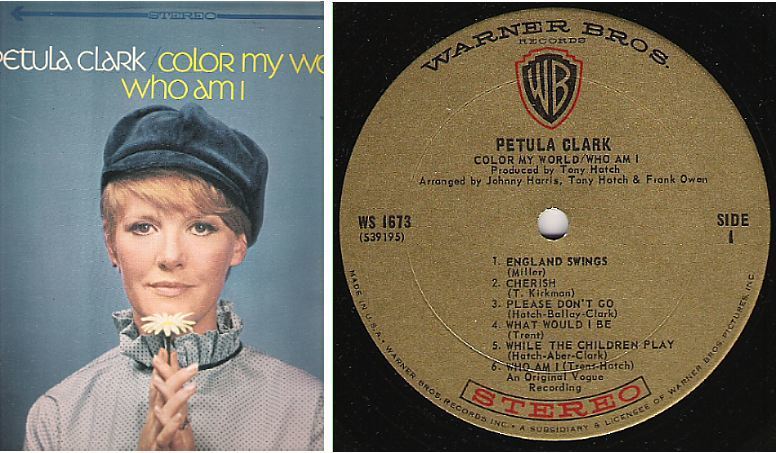 Clark, Petula / Color My World - Who Am I (1967) / Warner Bros. WS-1673 (Album, 12" Vinyl)