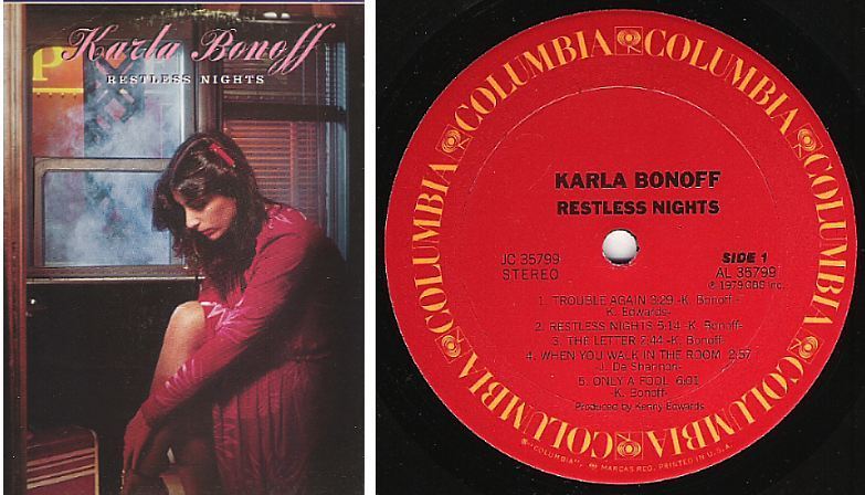 Bonoff, Karla / Restless Nights (1979) / Columbia JC-35799 (Album, 12" Vinyl)