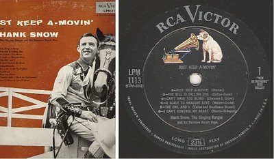 Snow, Hank / Just Keep A-Movin&#39; (1955) / RCA Victor LPM-1113