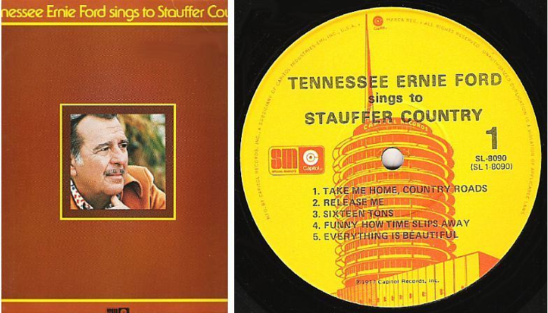 Ford, Tennessee Ernie / Sings to Stauffer Country (1977) / Capitol Special Markets SL-8090 (Album, 12" Vinyl)