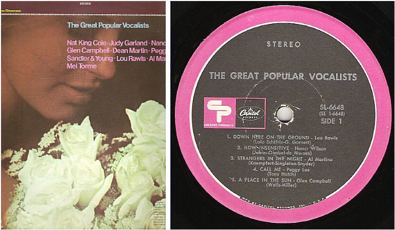 Various Artists / The Great Popular Vocalists (1970) / Capitol Creative Products SL-6648