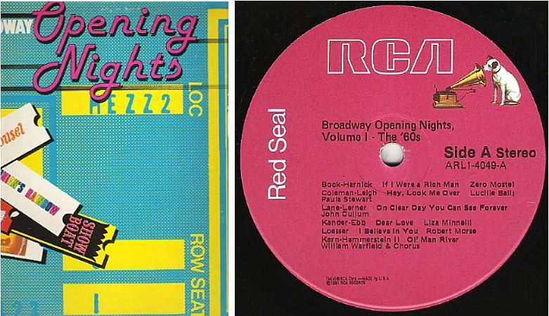 Various Artists / Broadway Opening Nights, Volume 1 - The &#39;60&#39;s (1981) / RCA Red Seal ARL1-4049