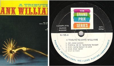 Uncredited Artists / A Tribute to Hank Williams (1962) / Grand Prix K-195