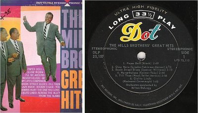 Mills Brothers, The / Great Hits (1959) / Dot DLP-25,157