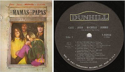 Mamas and Papas / The Mamas + The Papas (Cass - John - Michelle - Dennie) (1966) / Dunhill T-90924