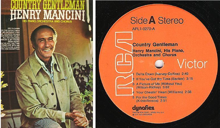 Mancini, Henry / Country Gentleman (1974) / RCA Victor APL1-0270 (Album, 12&quot; Vinyl)
