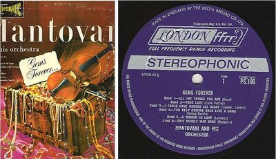 Mantovani / Gems Forever (1958) / London PS.106