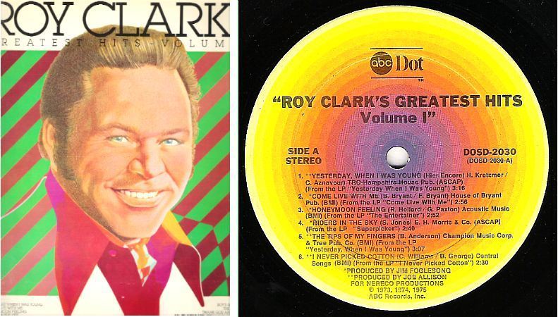 Clark, Roy / Greatest Hits Volume 1 (1974) / ABC-Dot DOSD-2030 (Album, 12" Vinyl)