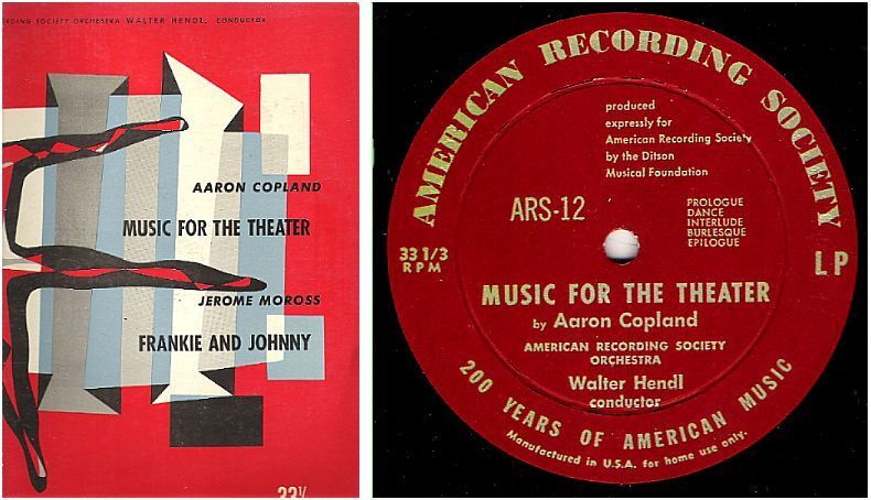 Hendl, Walter / Aaron Copland-Jerome Moross (1950's) / American Recording Society ARS-12