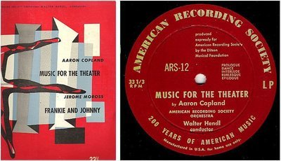 Hendl, Walter / Aaron Copland-Jerome Moross (1950's) / American Recording Society ARS-12