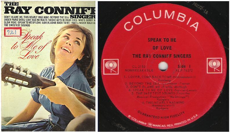Conniff, Ray (Singers) / Speak To Me of Love (1964) / Columbia CL-2150 (Album, 12" Vinyl)